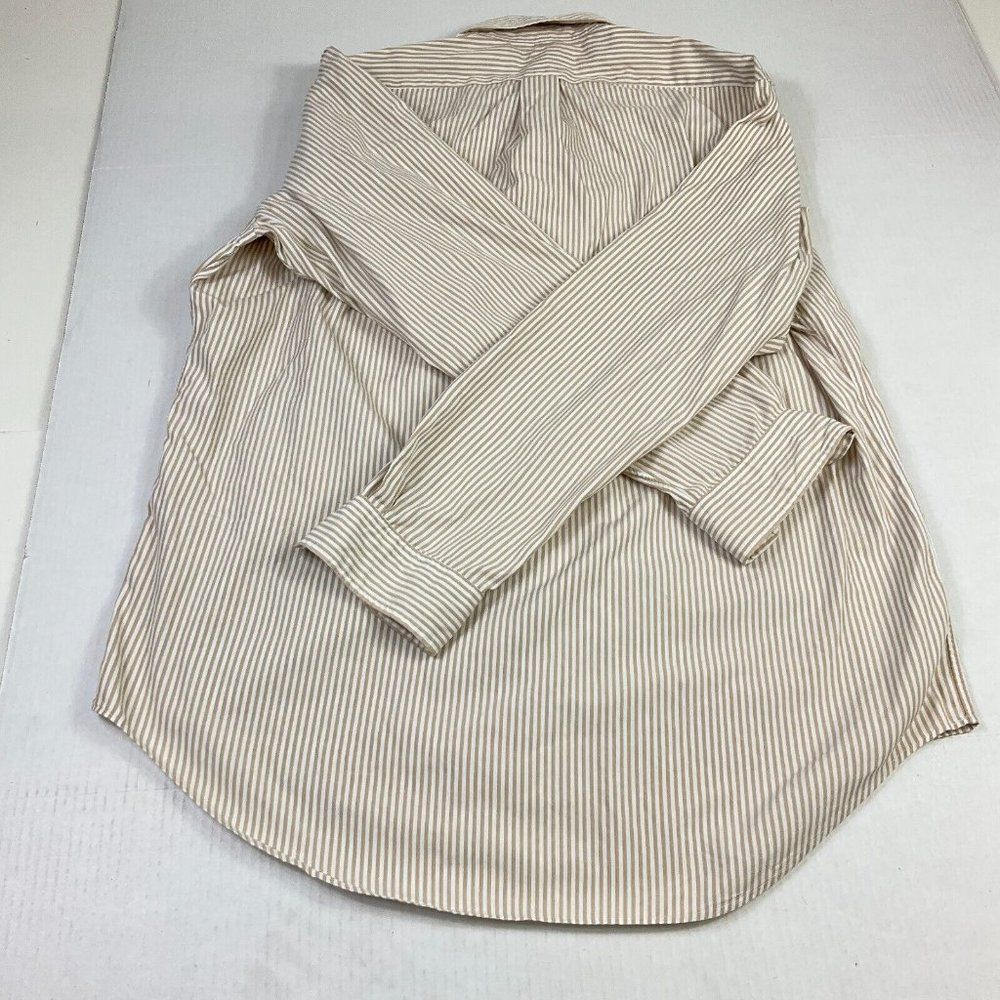Ralph Lauren Mens Yarmouth Cotton Button Dress Shirt Striped Long Sleeve 16-35 - Picture 9 of 10